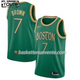 Maillot Basket Boston Celtics Jaylen Brown 7 2019-20 Nike City Edition Swingman - Enfant